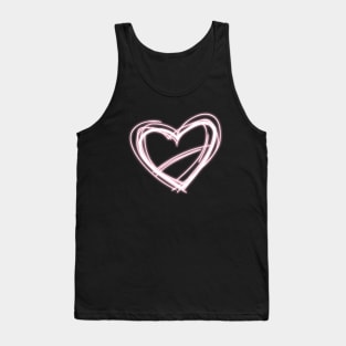 Eternal Radiance - Glowy Heart Tank Top